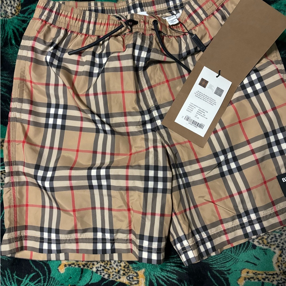 Burberry Checkered Swim Shorts